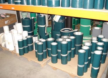 stock de bandes transporteuses