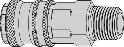 COUPLEUR ESAFE BSPT MALE 3/8
