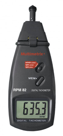 RPM82 Tachymètre numérique portable pour mesure avec ou sans contact