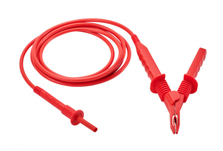 Cordon 5kV avec pince croco HT rouge, longueur 15m