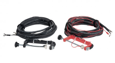 Jeu de 2 cordons de mesure 15m, 200A avec serre-joints