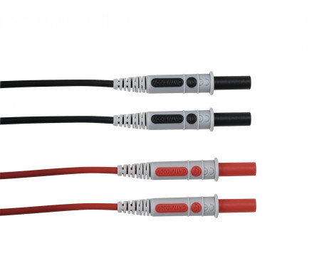 Cordon surmoulé Silic. 1,5 m DM4-DM4 Cat4 1kV RD/BK