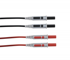 Cordon surmoulé Silic. 1,5 m DM4-DM4 Cat4 1kV RD/BK