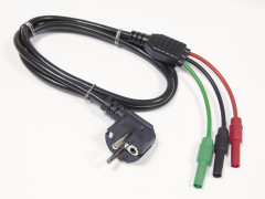 Cordon de mesure prise secteur vers fiches bananes