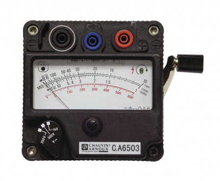 Contrôleur d'isolement 1000 V à magnéto