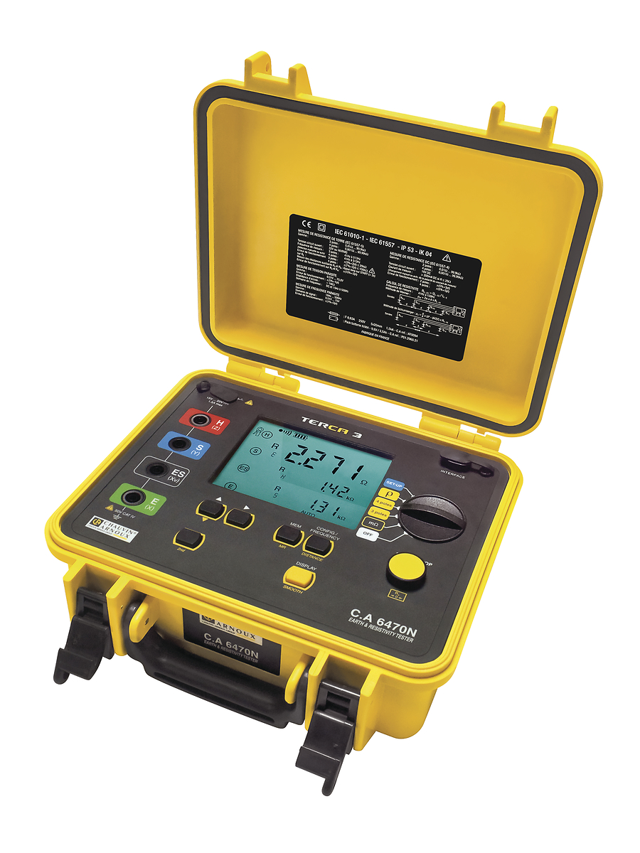 Contrôleur de terre et résistivité