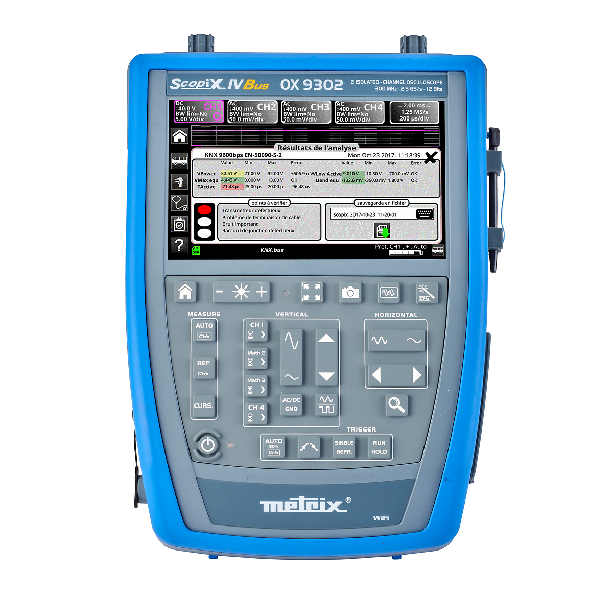 SCOPIX IV OX9302-BUS oscilloscope num 2v 300MHz