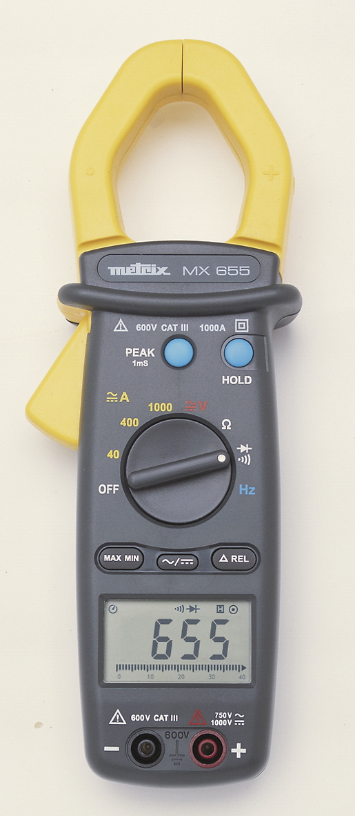 MX 655 Pince multimètre numérique 1000 A TRMS