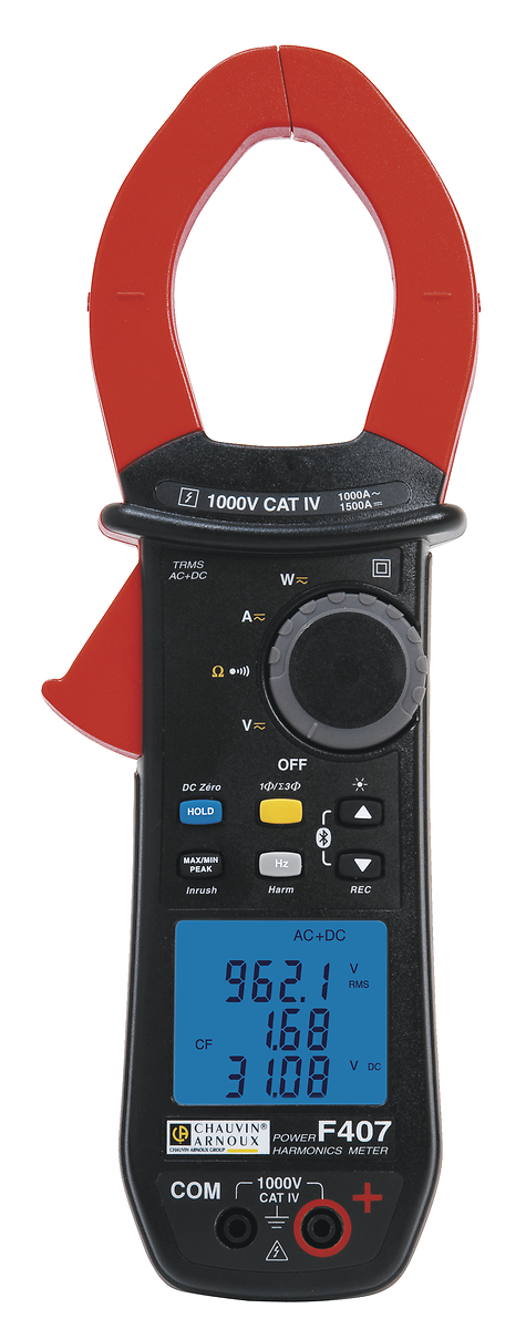 F407 Pince multimètre numérique avec harmoniques