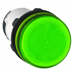 Harmony voyant rond - Ø22 - vert - BA 9s base - <= 250V
