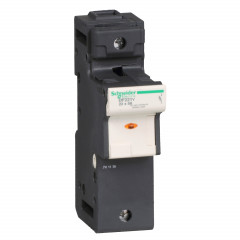 PORTE-FUS 1P 125A POUR FUSIBLE 22 X 58 MM - VOYANT FUSION FUSIBLE