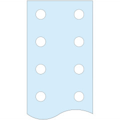 Linergy BS - Barre pour JdB vertical - plate perforée - L= 1675mm - 50x10