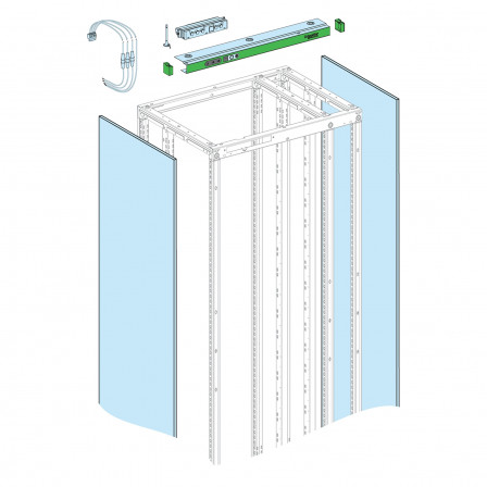 PrismaSeT P Active - Bandeau connecté + panneaux latéraux IP55 - L800/P600