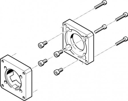 EAMF-A-38A-60G/H Bride de moteur