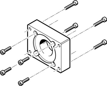 EAMF-A-38B-42A Bride de moteur