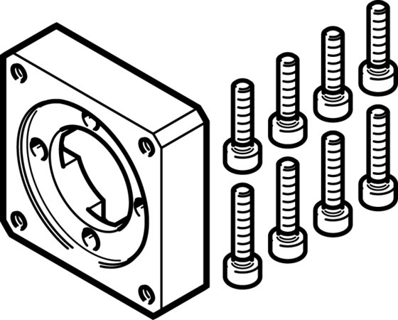 EAMF-A-28D-35S Bride de moteur