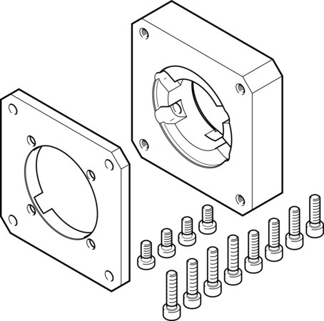 EAMF-A-48C-80G Bride de moteur