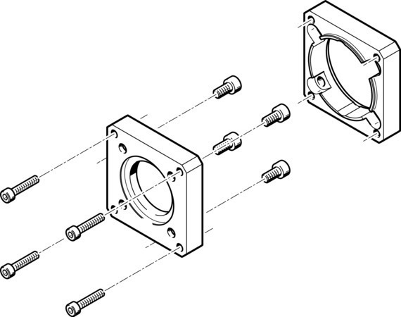 EAMF-A-48A-60G/H Bride de moteur