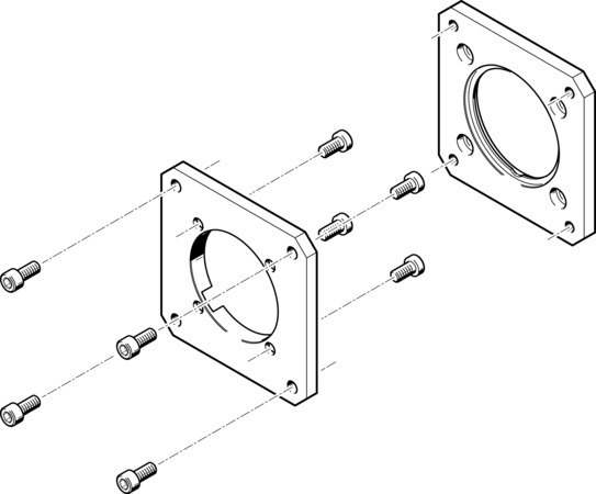 EAMF-A-62A-80G Bride de moteur