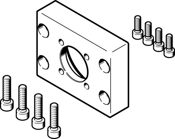 EAMF-A-48B-40G Bride de moteur