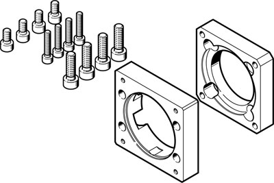 bride de moteur EAMF-A-48C-60G/H