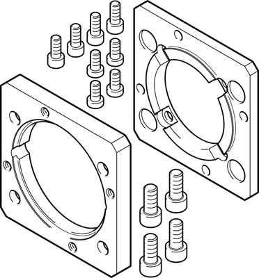 bride de moteur EAMF-A-80A-80G