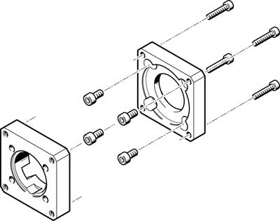 bride de moteur EAMF-A-38A-60G/H