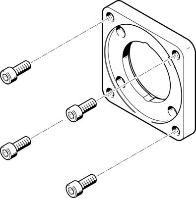 bride de moteur EAMF-A-62A-100A