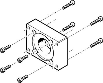 bride de moteur EAMF-A-38B-42A