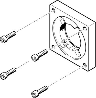 bride de moteur EAMF-A-38A-57A