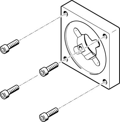 bride de moteur EAMF-A-38A-87A