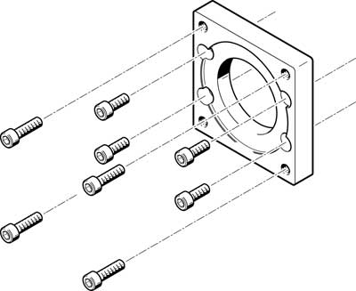 bride de moteur EAMF-A-62B-87A