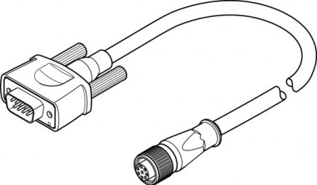 NEBM-M12G8-E-5-S1G9 Câble codeur