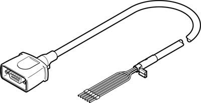 câble moteur NEBM-S1G9-E-10-Q5-LE6