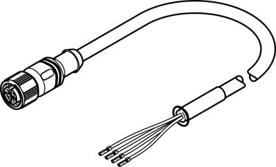 câble moteur NEBM-M12G4-RS-15-N-LE4
