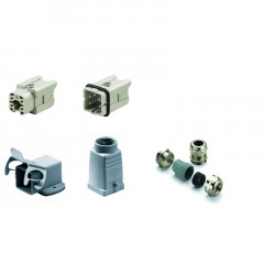 Connecteurs industriels étanches HDC KIT HA 04.402 M
