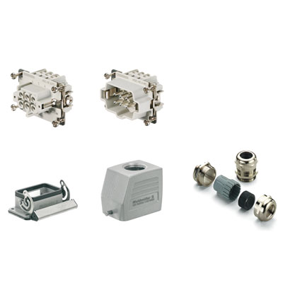 Connecteurs industriels étanches HDC KIT HE 06.101 M