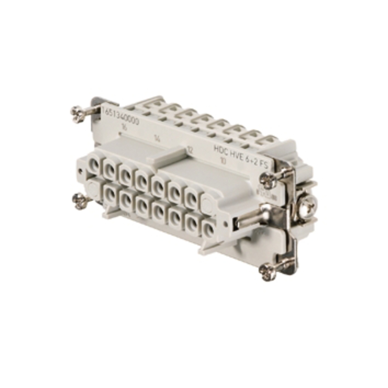 Connecteurs industriels étanches HDC HVE 6+2 FS