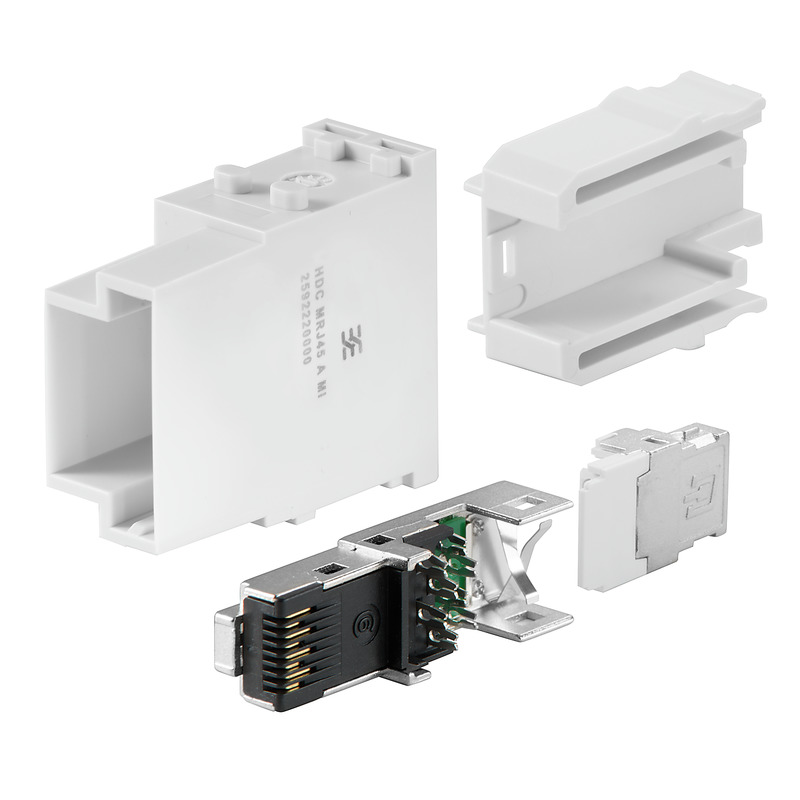 Connecteurs industriels étanches HDC MRJ45 A MI