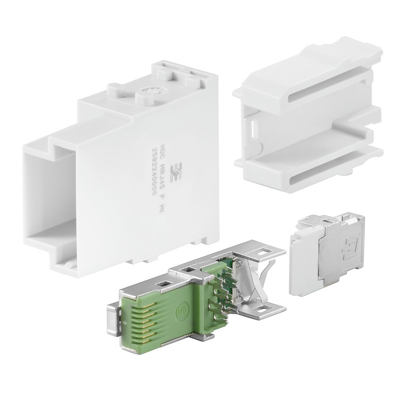 Connecteurs industriels étanches HDC MRJ45 P MI