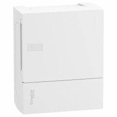 Pragma - mini coffret en saillie - 1x6 mod. - portillon opaq blanc - born. Terre