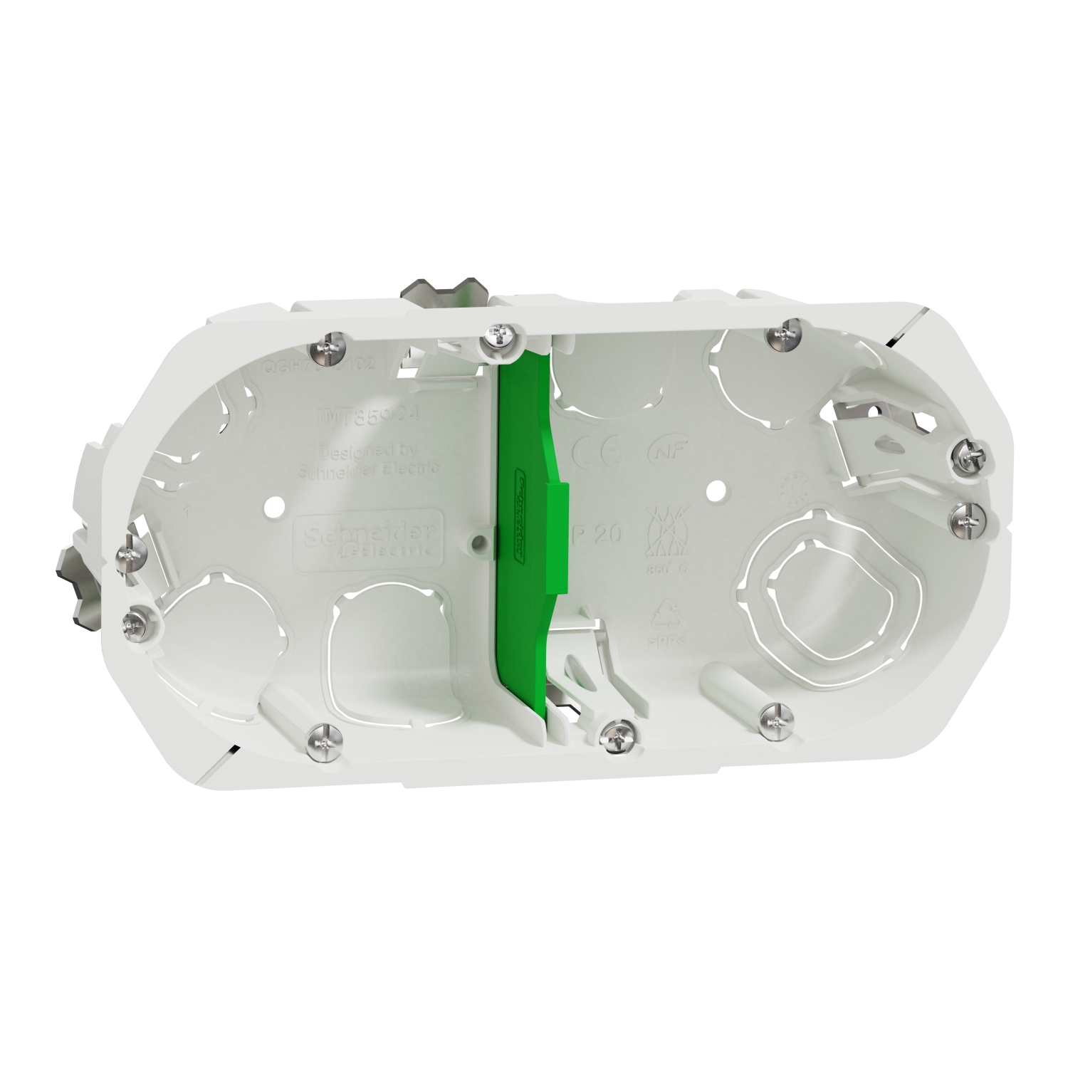 Multifix - boîte d'encastrement - Ø 67mm - prof 40mm - 2 postes entraxe 71 mm