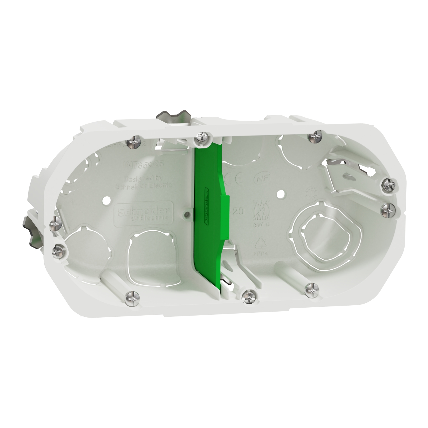 Multifix - boîte d'encastrement - Ø 67mm - prof 50mm - 2 postes entraxe 71 mm