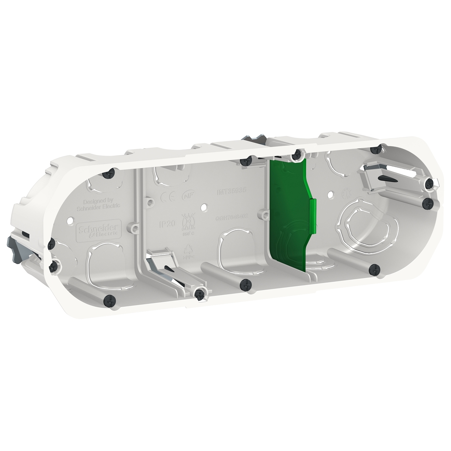 Multifix - boîte d'encastrement - Ø 67mm - prof 50mm - 3 postes entraxe 71 mm