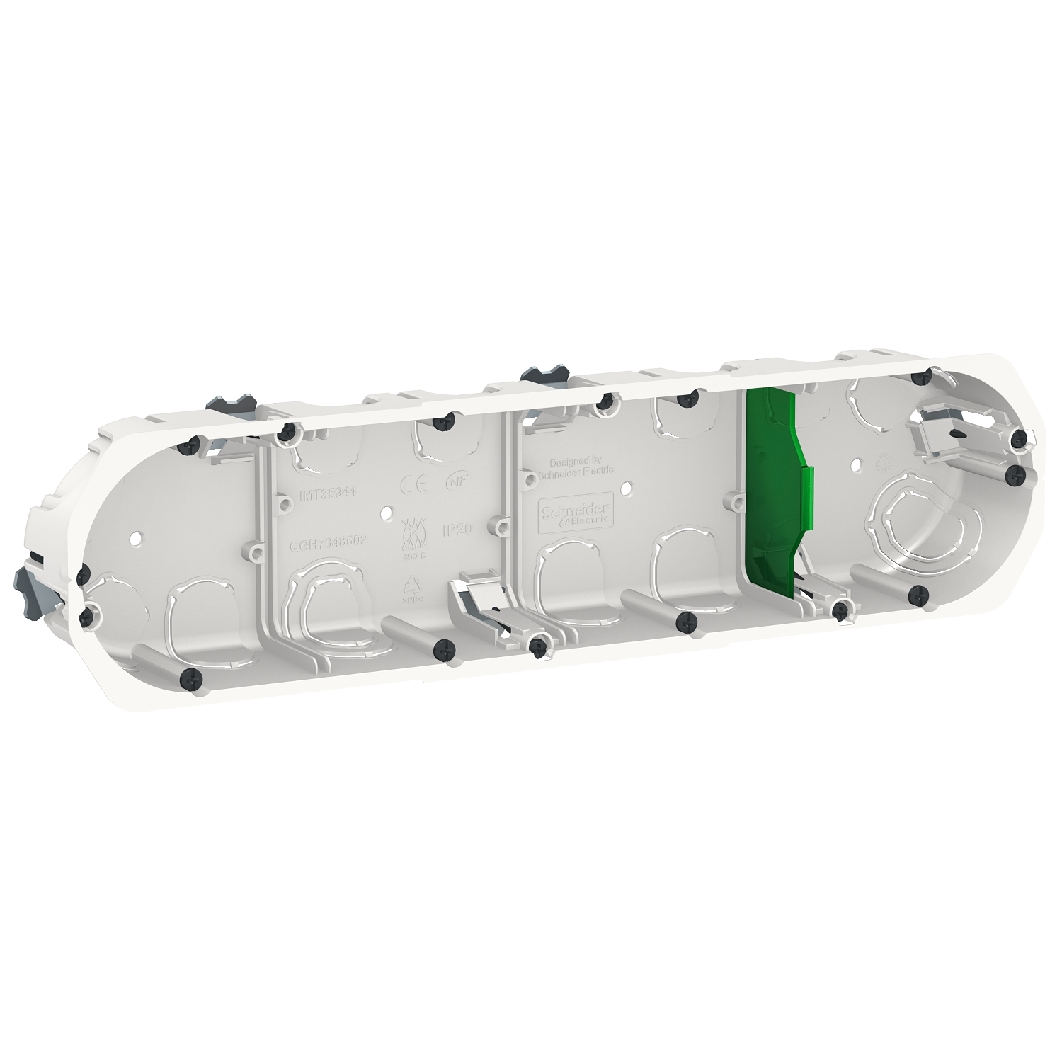 Multifix - boîte d'encastrement - Ø 67mm - prof 40mm - 4 postes entraxe 71 mm