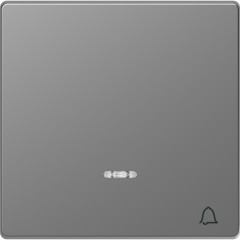 D-Life - enjoliveur pour commande simple voyant et picto carillon - acier