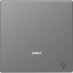 D-Life - enjoliveur pour commande simple voyant et picto lampe - acier