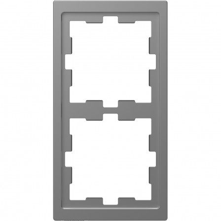 D-Life - cadre de finition - acier - 2 postes