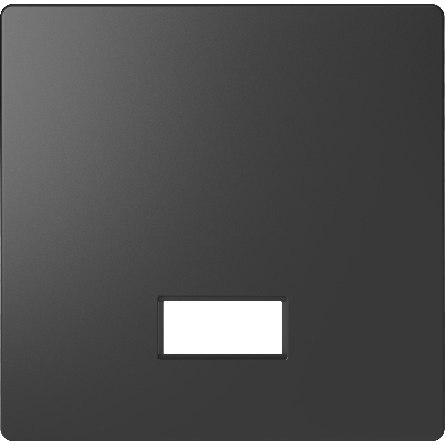D-Life - enjoliveur pour commande simple avec hublot et symboles - anthracite