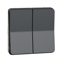 Mureva Styl - Bouton poussoir volets roulants - composable - IP55 - IK07 - gris